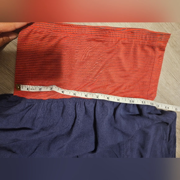 Alythea Blue And Red Womens Strapless Maxi Dress Size Small With Pockets - Picture 7 of 7